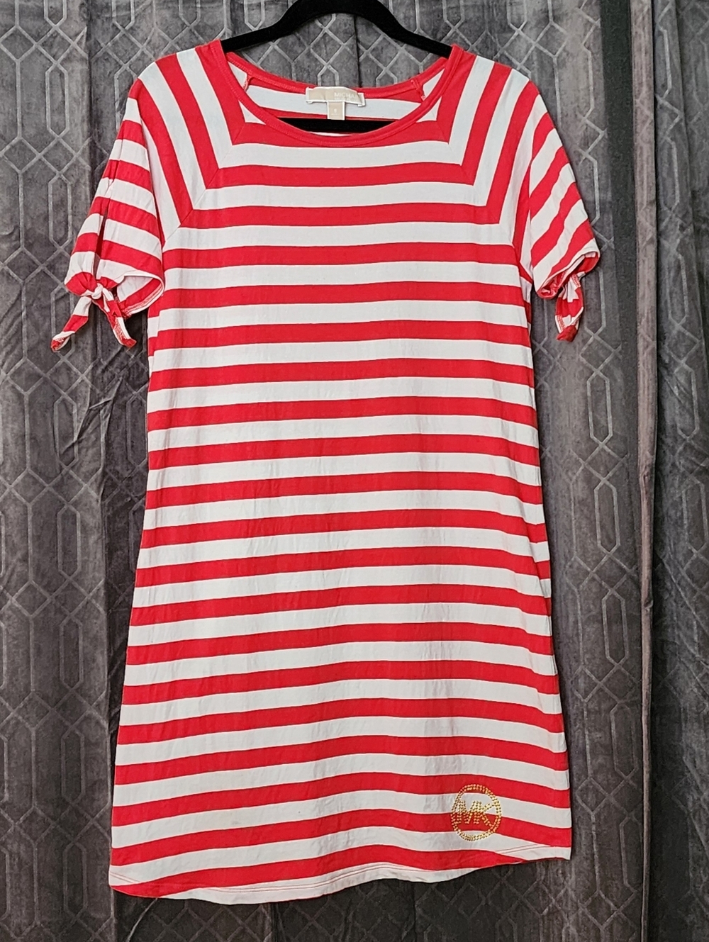 Size S Michael Kors Red and White Striped Dress